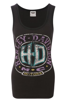 Женская хлопковая майка genuine motorclothes HARLEY-DAVIDSON черного цвета по цене 5050 руб., арт. 96355-15VW | Фото 1 Женская хлопковая майка genuine motorclothes HARLEY-DAVIDSON черного цвета, арт. 96355-15VW | Фото 1