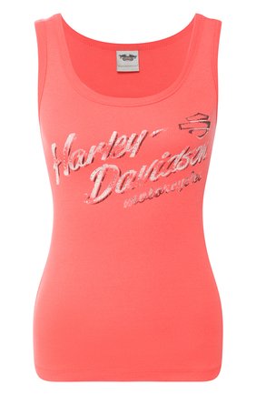 Женская хлопковая майка genuine motorclothes HARLEY-DAVIDSON оранжевого цвета по цене 4410 руб., арт. 96383-15VW | Фото 1 Женская хлопковая майка genuine motorclothes HARLEY-DAVIDSON оранжевого цвета, арт. 96383-15VW | Фото 1