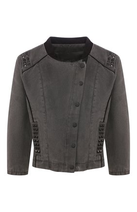 Женская джинсовая куртка black label HARLEY-DAVIDSON серого цвета по цене 16420 руб., арт. 97556-15VW | Фото 1 Женская джинсовая куртка black label HARLEY-DAVIDSON серого цвета, арт. 97556-15VW | Фото 1