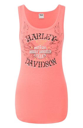 Женская хлопковая майка genuine motorclothes HARLEY-DAVIDSON розового цвета по цене 4410 руб., арт. 96046-15VW | Фото 1 Женская хлопковая майка genuine motorclothes HARLEY-DAVIDSON розового цвета, арт. 96046-15VW | Фото 1