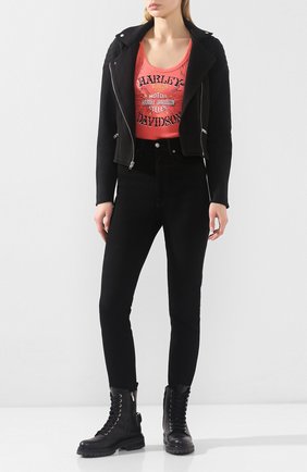 Женская хлопковая майка genuine motorclothes HARLEY-DAVIDSON розового цвета по цене 4410 руб., арт. 96046-15VW | Фото 2 Женская хлопковая майка genuine motorclothes HARLEY-DAVIDSON розового цвета, арт. 96046-15VW | Фото 2