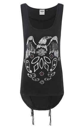 Женская хлопковая майка genuine motorclothes HARLEY-DAVIDSON черного цвета по цене 9380 руб., арт. 96320-16VW | Фото 1 Женская хлопковая майка genuine motorclothes HARLEY-DAVIDSON черного цвета, арт. 96320-16VW | Фото 1