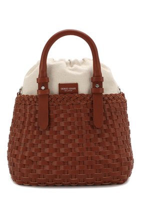Женская сумка GIORGIO ARMANI коричневого цвета по цене 141000 руб., арт. Y1A195/YTF0E | Фото 1 Женская сумка GIORGIO ARMANI коричневого цвета, арт. Y1A195/YTF0E | Фото 1