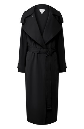 Женский хлопковый тренч BOTTEGA VENETA черного цвета по цене 185500 руб., арт. 616562/VA5Y0 | Фото 1 Женский хлопковый тренч BOTTEGA VENETA черного цвета, арт. 616562/VA5Y0 | Фото 1