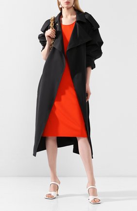 Женский хлопковый тренч BOTTEGA VENETA черного цвета по цене 185500 руб., арт. 616562/VA5Y0 | Фото 2 Женский хлопковый тренч BOTTEGA VENETA черного цвета, арт. 616562/VA5Y0 | Фото 2