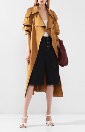 Женский хлопковый тренч BOTTEGA VENETA бежевого цвета по цене 222500 руб., арт. 616562/VA5Y0 | Фото 2 Женский хлопковый тренч BOTTEGA VENETA бежевого цвета, арт. 616562/VA5Y0 | Фото 2