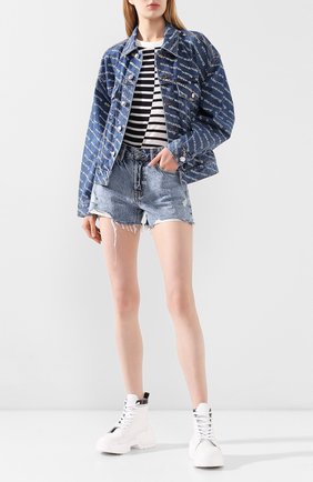 Женская джинсовая куртка DENIM X ALEXANDER WANG синего цвета по цене 42400 руб., арт. 4DC1202645 | Фото 2 Женская джинсовая куртка DENIM X ALEXANDER WANG синего цвета, арт. 4DC1202645 | Фото 2