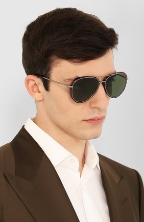 Мужские солнцезащитные очки TOM FORD коричневого цвета по цене 36600 руб., арт. TF749 | Фото 2 Мужские солнцезащитные очки TOM FORD коричневого цвета, арт. TF749 | Фото 2