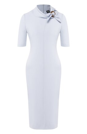 Женское шерстяное платье GIORGIO ARMANI голубого цвета по цене 221500 руб., арт. 0SHVA04Y/T001T | Фото 1 Женское шерстяное платье GIORGIO ARMANI голубого цвета, арт. 0SHVA04Y/T001T | Фото 1
