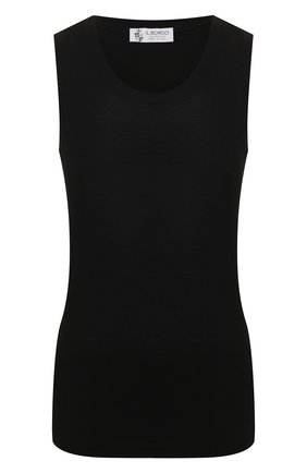 Женская хлопковая майка IL BORGO CASHMERE черного цвета по цене 21150 руб., арт. 55-1194G0 | Фото 1 Женская хлопковая майка IL BORGO CASHMERE черного цвета, арт. 55-1194G0 | Фото 1