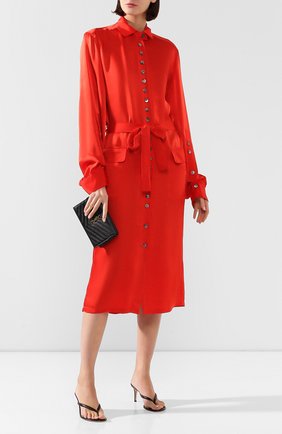 Женское платье с поясом ANN DEMEULEMEESTER красного цвета по цене 82950 руб., арт. 2001-2214-P-138-039 | Фото 2 Женское платье с поясом ANN DEMEULEMEESTER красного цвета, арт. 2001-2214-P-138-039 | Фото 2