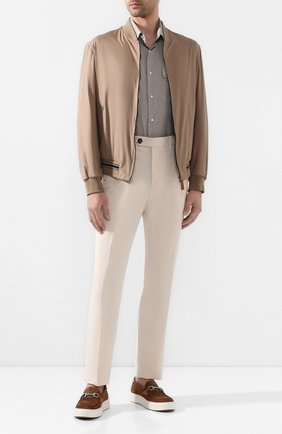 Мужская рубашка из смеси шерсти и шелка RALPH LAUREN серого цвета по цене 55300 руб., арт. 791798504 | Фото 2 Мужская рубашка из смеси шерсти и шелка RALPH LAUREN серого цвета, арт. 791798504 | Фото 2 (Длина (для топов): Стандартные; Материал внешний: Шелк, Шерсть; Рукава: Длинные; Случай: Повседневный; Воротник: Кент; Манжеты: На пуговицах; Принт: Однотонные)