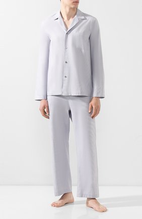 Мужская хлопковая пижама FRETTE серого цвета по цене 25900 руб., арт. 20100500 00F 00845 | Фото 1 Мужская хлопковая пижама FRETTE серого цвета, арт. 20100500 00F 00845 | Фото 1