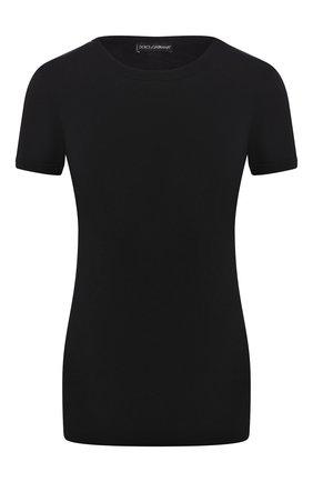Женская футболка DOLCE & GABBANA черного цвета по цене 17350 руб., арт. 08B01T/FUGJT | Фото 1 Женская футболка DOLCE & GABBANA черного цвета, арт. 08B01T/FUGJT | Фото 1