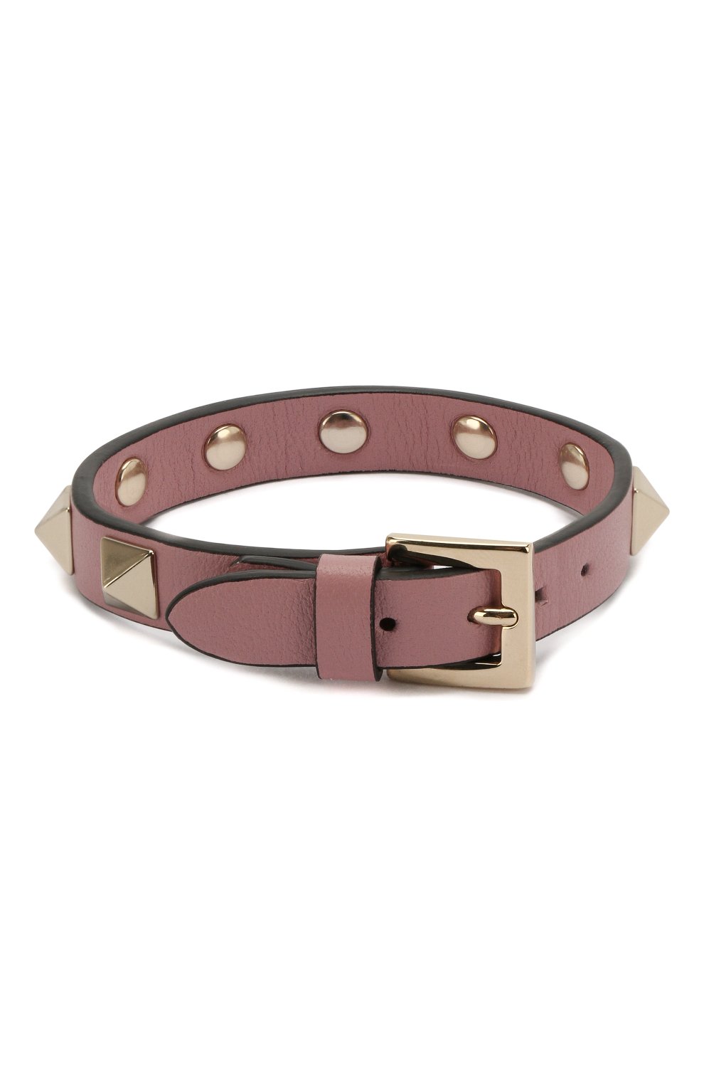 Женский кожаный браслет valentino garavani rockstud VALENTINO розового цвета по цене 13300 руб., арт. QW0J0255VIT | Фото 2 Женский кожаный браслет valentino garavani rockstud VALENTINO розового цвета, арт. QW0J0255VIT | Фото 2