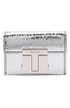 Женские кожаное портмоне TOM FORD серебряного цвета по цене 69900 руб., арт. S0345P-LCL087 | Фото 1 Женские кожаное портмоне TOM FORD серебряного цвета, арт. S0345P-LCL087 | Фото 1