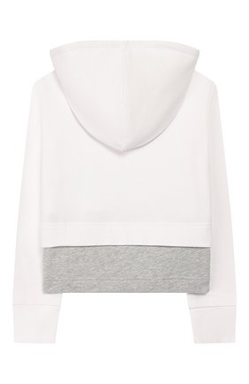 Детский хлопковое худи STELLA MCCARTNEY белого цвета по цене 5995 руб., арт. 588677/S0J45 | Фото 2 Детский хлопковое худи STELLA MCCARTNEY белого цвета, арт. 588677/S0J45 | Фото 2