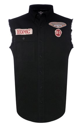 Мужская джинсовая рубашка genuine motorclothes HARLEY-DAVIDSON черного цвета по цене 8820 руб., арт. 96472-15VM | Фото 1 Мужская джинсовая рубашка genuine motorclothes HARLEY-DAVIDSON черного цвета, арт. 96472-15VM | Фото 1