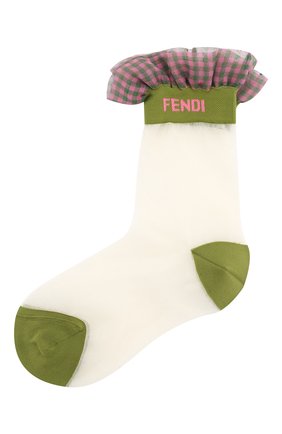 Женские носки FENDI разноцветного цвета по цене 11900 руб., арт. FXZ557 ACUX | Фото 1 Женские носки FENDI разноцветного цвета, арт. FXZ557 ACUX | Фото 1