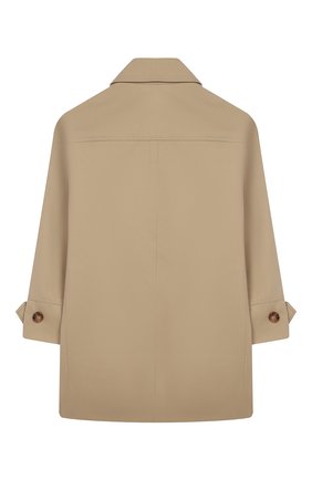 Детский хлопковый тренч BURBERRY бежевого цвета по цене 68050 руб., арт. 8026067 | Фото 2 Детский хлопковый тренч BURBERRY бежевого цвета, арт. 8026067 | Фото 2