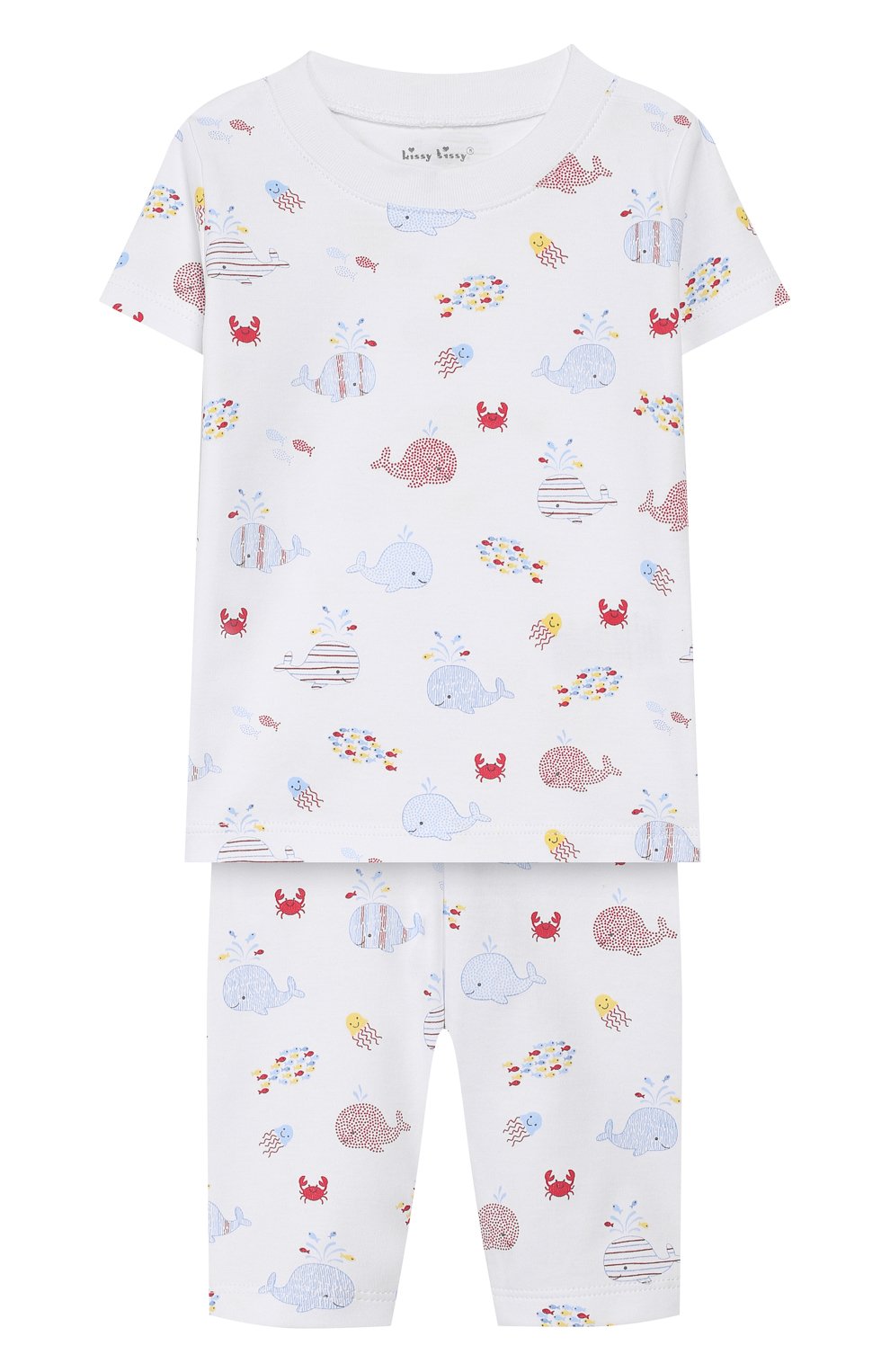 Детский хлопковая пижама KISSY KISSY голубого цвета, арт. KB603566I | Фото 1