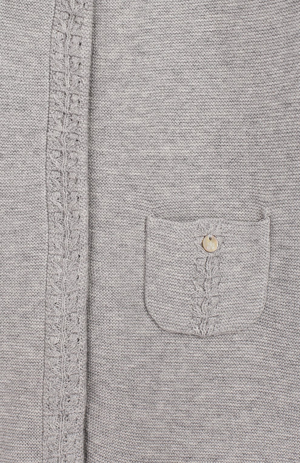 Детский хлопковый комбинезон TARTINE ET CHOCOLAT серого цвета по цене 8270 руб., арт. TQ32001/18M-3A | Фото 3 Детский хлопковый комбинезон TARTINE ET CHOCOLAT серого цвета, арт. TQ32001/18M-3A | Фото 3