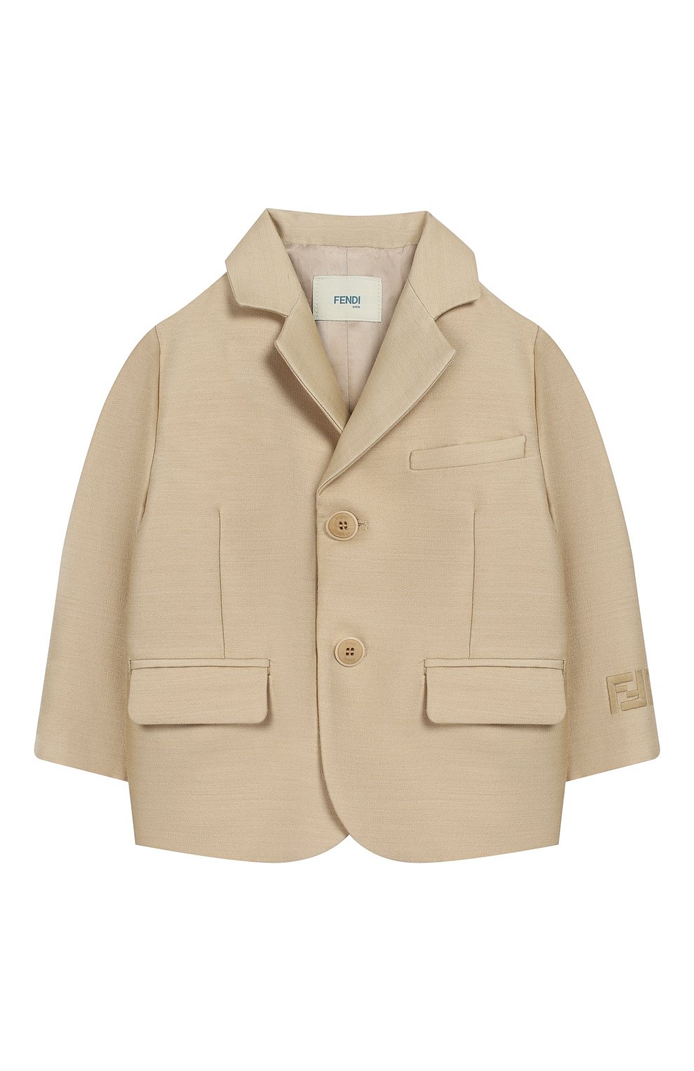 Детский пиджак FENDI золотого цвета, арт. BMA103/ABYM/12M-24M | Фото 1