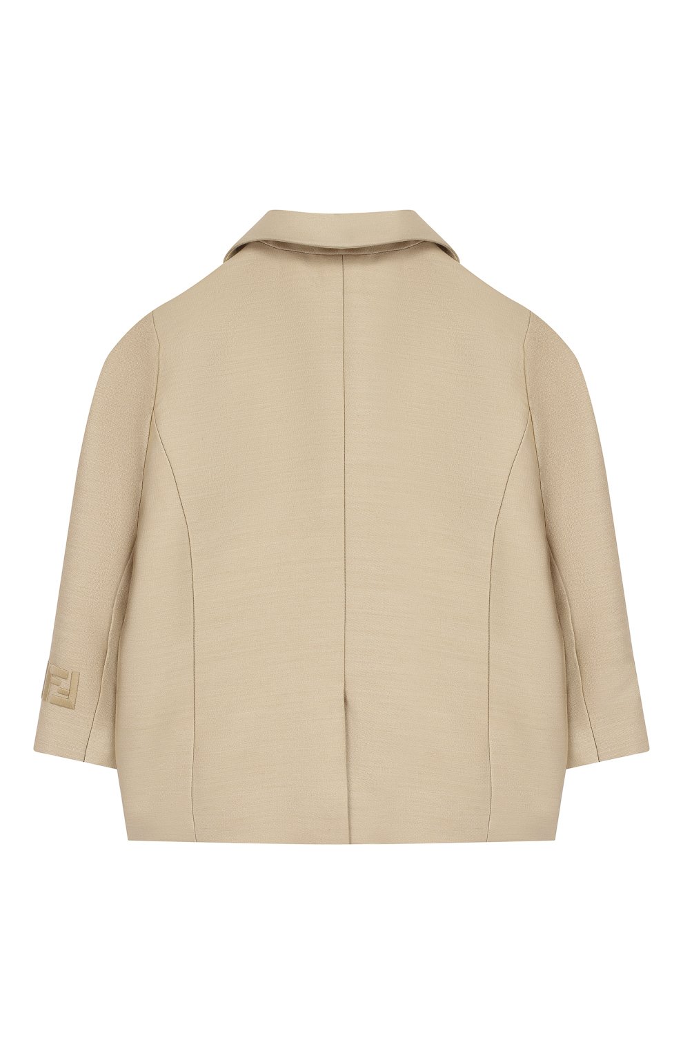 Детский пиджак FENDI золотого цвета по цене 67250 руб., арт. BMA103/ABYM/12M-24M | Фото 2 Детский пиджак FENDI золотого цвета, арт. BMA103/ABYM/12M-24M | Фото 2
