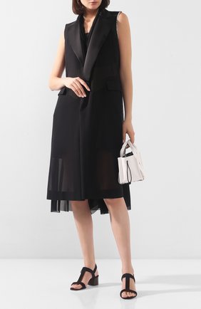 Женские замшевые босоножки jin 45 JIMMY CHOO черного цвета по цене 48000 руб., арт. JIN45CRT | Фото 2 Женские замшевые босоножки jin 45 JIMMY CHOO черного цвета, арт. JIN45CRT | Фото 2