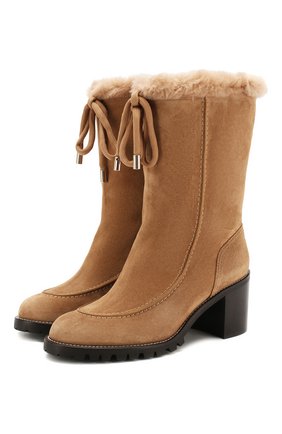 Женские замшевые сапоги buffy 65 JIMMY CHOO коричневого цвета по цене 89500 руб., арт. BUFFY65ODI | Фото 1 Женские замшевые сапоги buffy 65 JIMMY CHOO коричневого цвета, арт. BUFFY65ODI | Фото 1