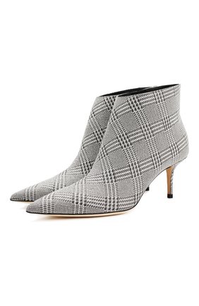 Женские кожаные ботильоны marinda 65 JIMMY CHOO черно-белого цвета по цене 60400 руб., арт. MARINDA65PGW | Фото 1 Женские кожаные ботильоны marinda 65 JIMMY CHOO черно-белого цвета, арт. MARINDA65PGW | Фото 1