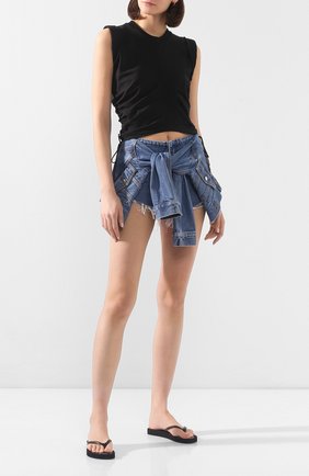 Женские шлепанцы OFF-WHITE черного цвета по цене 8570 руб., арт. 0WIA219S20PLA0011000 | Фото 2 Женские шлепанцы OFF-WHITE черного цвета, арт. 0WIA219S20PLA0011000 | Фото 2