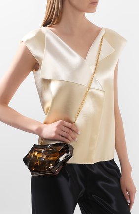 Женский клатч BOTTEGA VENETA коричневого цвета по цене 464000 руб., арт. 618477/VCRJ0 | Фото 2 Женский клатч BOTTEGA VENETA коричневого цвета, арт. 618477/VCRJ0 | Фото 2