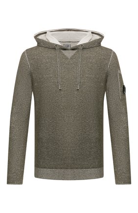 Мужской хлопковое худи C.P. COMPANY хаки цвета по цене 16600 руб., арт. 08CMKN060A-005663A | Фото 1 Мужской хлопковое худи C.P. COMPANY хаки цвета, арт. 08CMKN060A-005663A | Фото 1