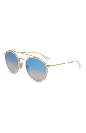 Женские солнцезащитные очки RAY-BAN голубого цвета по цене 12700 руб., арт. 3647N-001/40 | Фото 1 Женские солнцезащитные очки RAY-BAN голубого цвета, арт. 3647N-001/40 | Фото 1