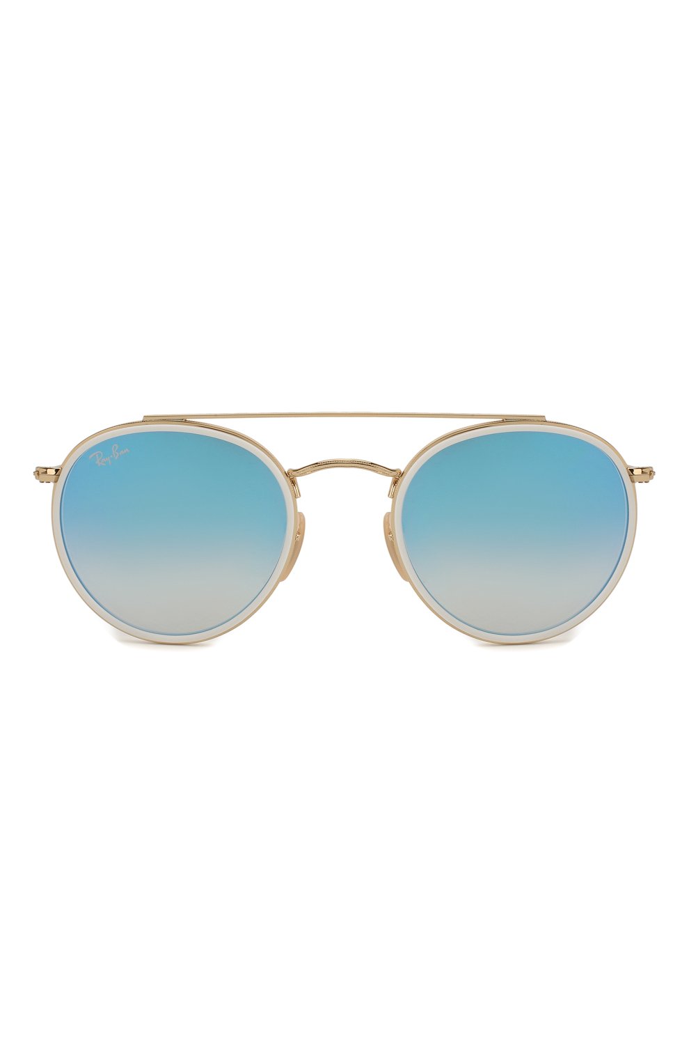 Женские солнцезащитные очки RAY-BAN голубого цвета по цене 12700 руб., арт. 3647N-001/40 | Фото 4 Женские солнцезащитные очки RAY-BAN голубого цвета, арт. 3647N-001/40 | Фото 4