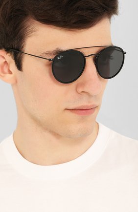 Женские солнцезащитные очки RAY-BAN черного цвета по цене 12500 руб., арт. 3647N-002/R5 | Фото 3 Женские солнцезащитные очки RAY-BAN черного цвета, арт. 3647N-002/R5 | Фото 3