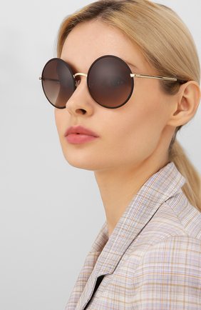 Мужские солнцезащитные очки DOLCE & GABBANA коричневого цвета по цене 14800 руб., арт. 2155-132013 | Фото 2 Мужские солнцезащитные очки DOLCE & GABBANA коричневого цвета, арт. 2155-132013 | Фото 2