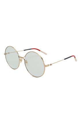 Женские солнцезащитные очки GUCCI голубого цвета по цене 26450 руб., арт. GG0395 006 | Фото 1 Женские солнцезащитные очки GUCCI голубого цвета, арт. GG0395 006 | Фото 1