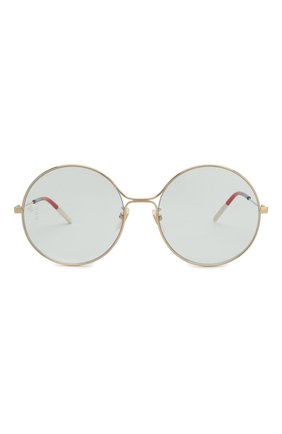Женские солнцезащитные очки GUCCI голубого цвета по цене 26450 руб., арт. GG0395 006 | Фото 3 Женские солнцезащитные очки GUCCI голубого цвета, арт. GG0395 006 | Фото 3