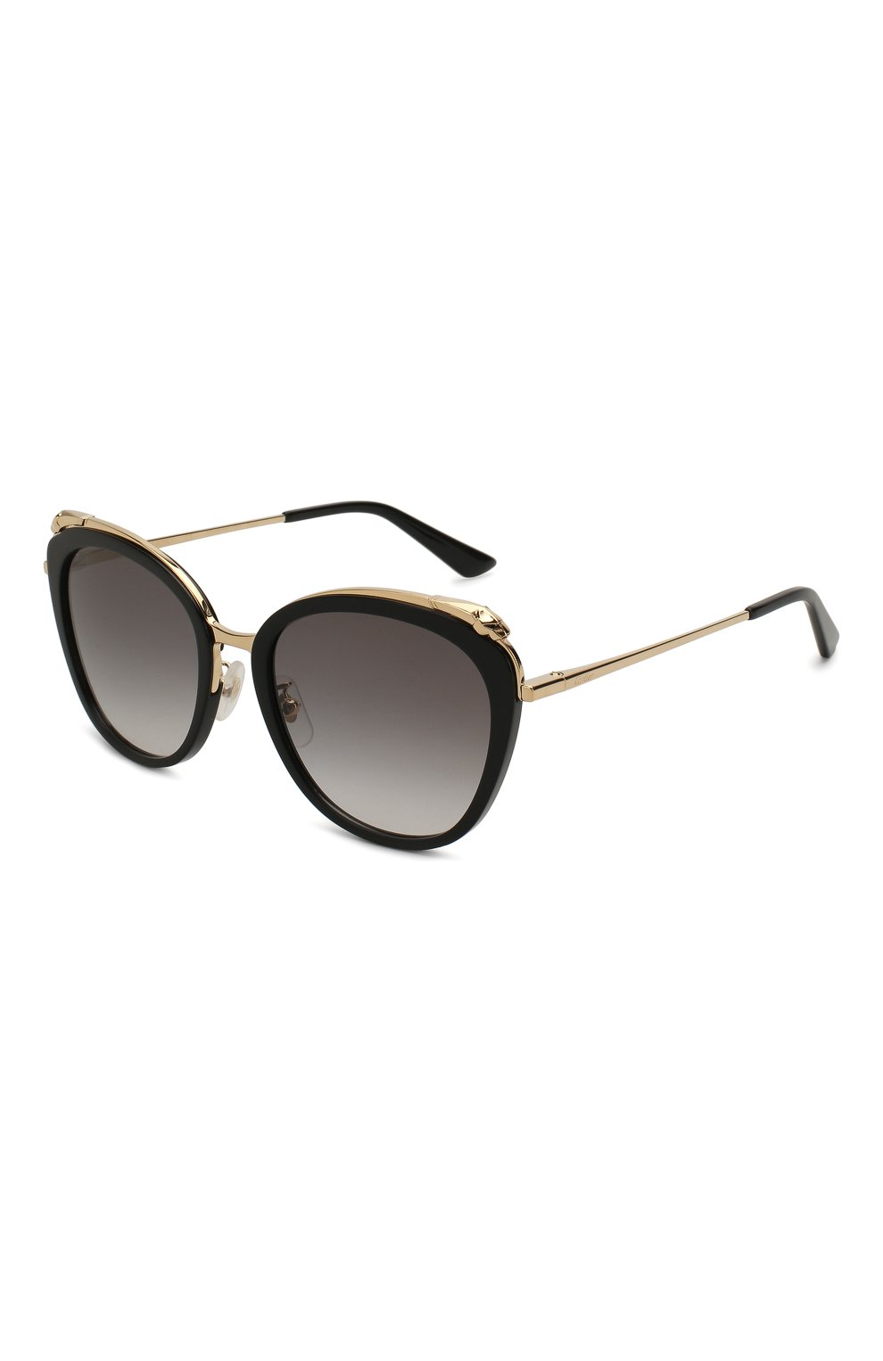 Женские солнцезащитные очки CARTIER черного цвета, арт. CT0150SA 001 | Фото 1