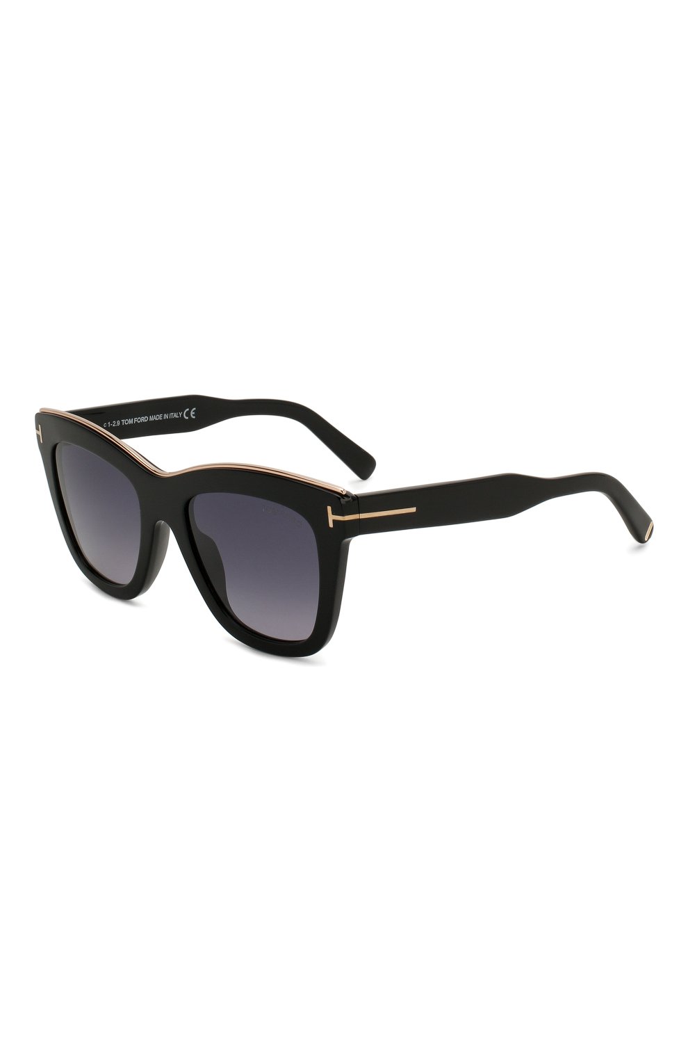Женские солнцезащитные очки TOM FORD черного цвета, арт. TF685 01C | Фото 1