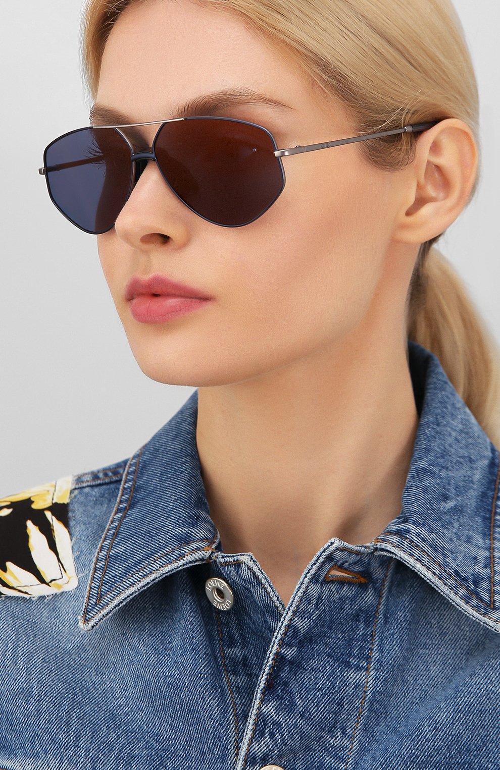Женские солнцезащитные очки KENZO синего цвета по цене 13100 руб., арт. KZ40014U 13X | Фото 2 Женские солнцезащитные очки KENZO синего цвета, арт. KZ40014U 13X | Фото 2
