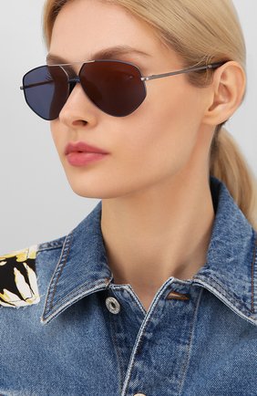 Женские солнцезащитные очки KENZO синего цвета по цене 13100 руб., арт. KZ40014U 13X | Фото 2 Женские солнцезащитные очки KENZO синего цвета, арт. KZ40014U 13X | Фото 2
