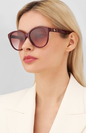 Женские солнцезащитные очки GUCCI бордового цвета по цене 21100 руб., арт. GG0631S 003 | Фото 2 Женские солнцезащитные очки GUCCI бордового цвета, арт. GG0631S 003 | Фото 2