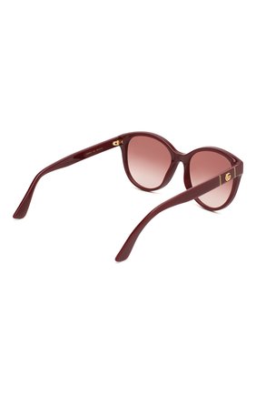 Женские солнцезащитные очки GUCCI бордового цвета по цене 21100 руб., арт. GG0631S 003 | Фото 4 Женские солнцезащитные очки GUCCI бордового цвета, арт. GG0631S 003 | Фото 4