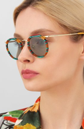 Женские солнцезащитные очки GUCCI разноцветного цвета по цене 25800 руб., арт. GG0674S 004 | Фото 2 Женские солнцезащитные очки GUCCI разноцветного цвета, арт. GG0674S 004 | Фото 2