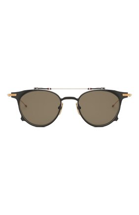 Женские солнцезащитные очки THOM BROWNE серого цвета по цене 78200 руб., арт. TB-814-01 | Фото 3 Женские солнцезащитные очки THOM BROWNE серого цвета, арт. TB-814-01 | Фото 3
