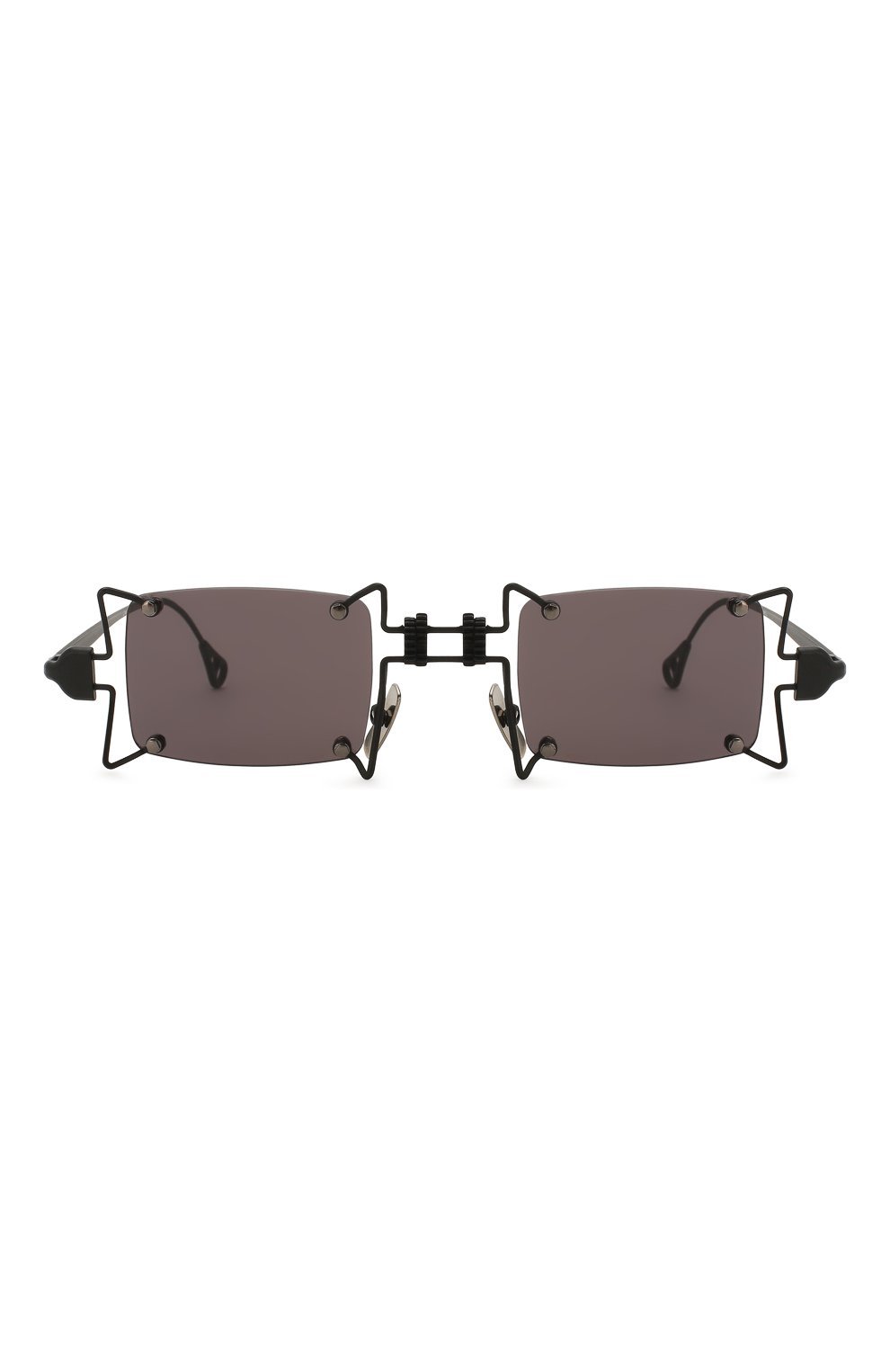 Женские солнцезащитные очки INNERRAUM черного цвета, арт. 099 BM GREY | Фото 3 (Кросс-КТ: С/з-унисекс; Региональные ограничения белый список (Axapta Mercury): RU; Тип очков: С/з; Очки форма: Креативные, Прямоугольные; Оптика Гендер: оптика-унисекс)