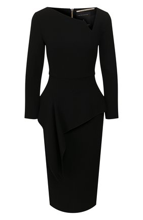 Женское шерстяное платье ROLAND MOURET черного цвета по цене 162500 руб., арт. EW20/S0976/F4044 | Фото 1 Женское шерстяное платье ROLAND MOURET черного цвета, арт. EW20/S0976/F4044 | Фото 1